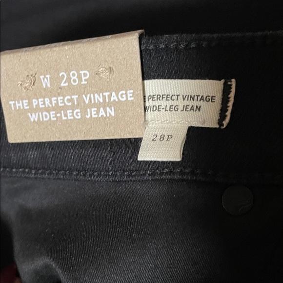 MADEWELL The Perfect Vintage wide-Leg  Black Women's jeans - Picture 10 of 12